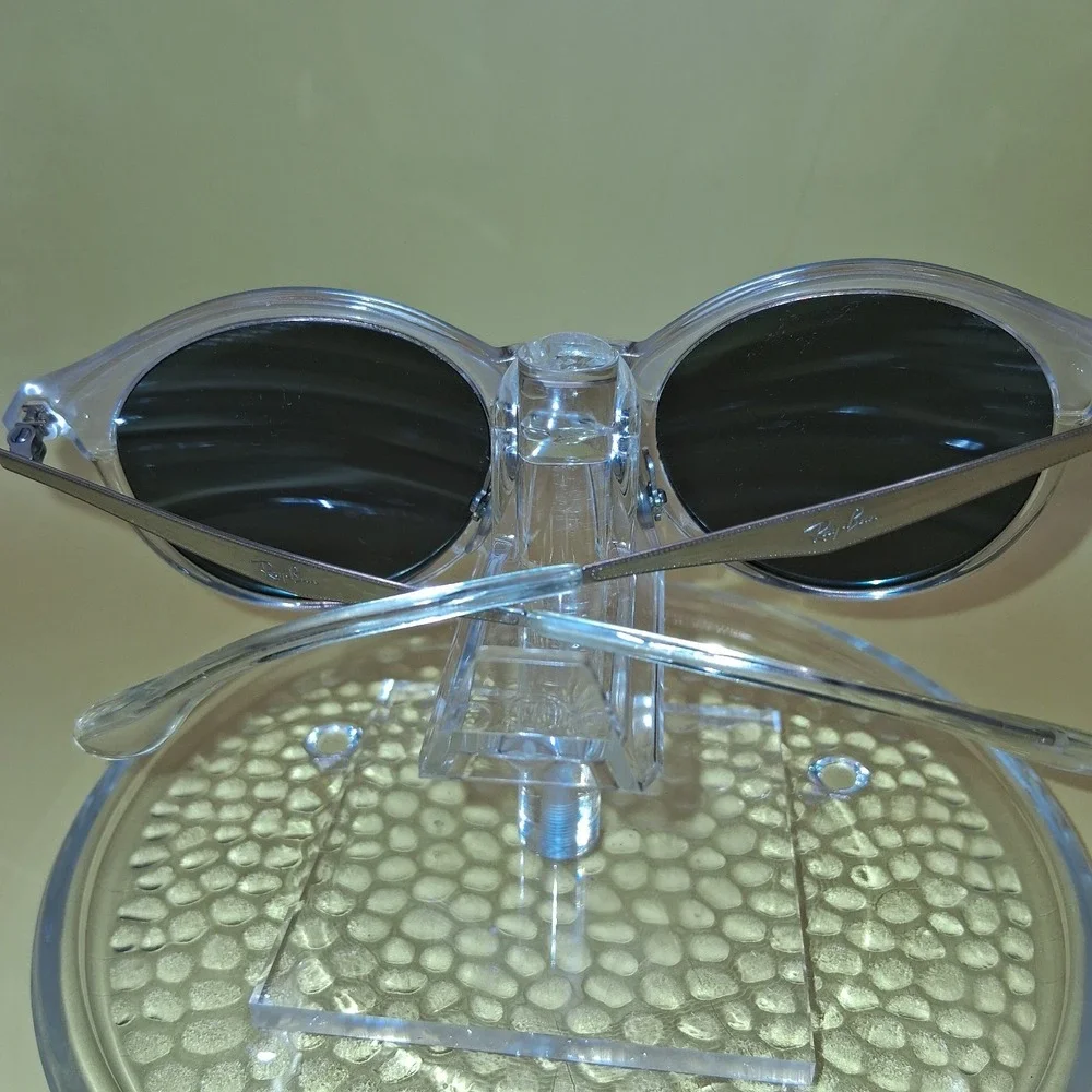 Ray Ban EMMA Clear Frame  Green Lens RB4277F 6323/71 51- 21- 145 SUNGLASSES